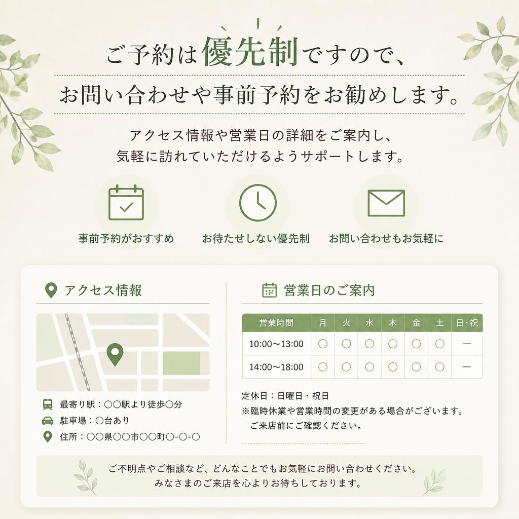 7. お問い合わせ・予約情報