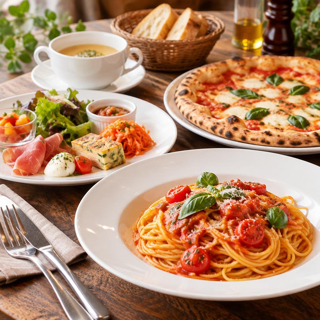 前菜から心弾む、満足感たっぷりのイタリアンランチ